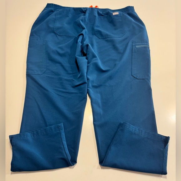 Figs Yola Wide Leg Scrub Pants Womens Size XXL Deep Reef Color Nurse Dental - Picture 2 of 11